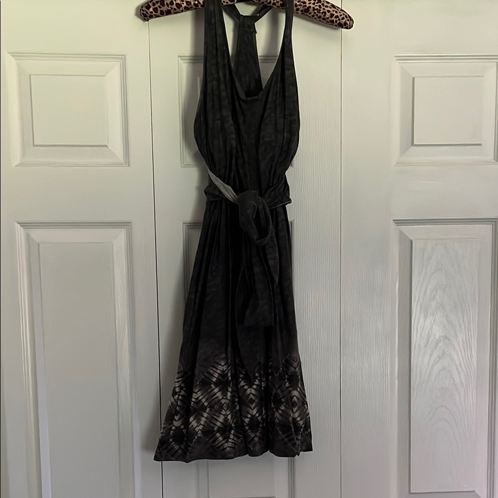 Patagonia Elegant Black Tie-Dye Dress